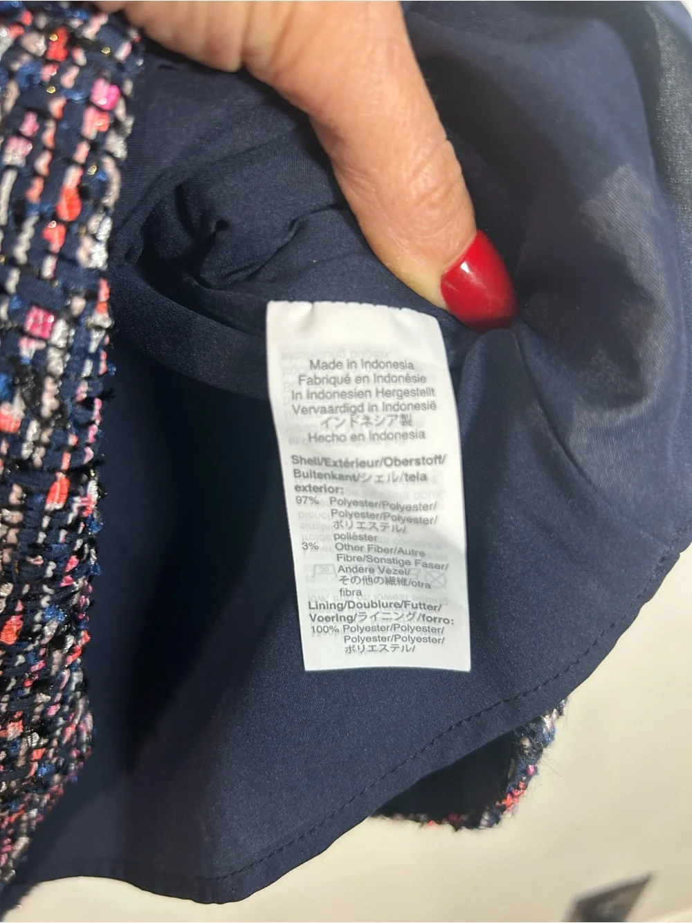 NEW J. Crew A-Line Dress Confetti Tweed Women Sz 6 Sleeveless Fit & Flare Navy